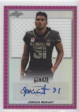 2020 Leaf Metal US Army All-American Bowl Pink 10/10 Jordan Morant Auto 2u6