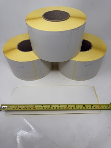 4x12 Extra Long Large Thermal Labels Rolls Direct Thermal Zebra Toshiba Citizen - Picture 4 of 14