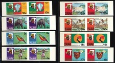 ZAIRE EX BELGIAN CONGO 1979 CONGO RIVER EXPLORATION SET IN IMPERFORATE PAIRS MNH