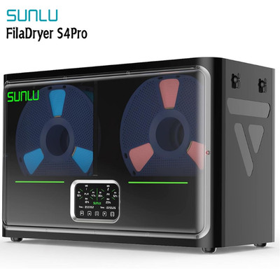 SUNLU 3D Printer Filament Dryer S4 Pro,Dual-Zone Temp Control,up to 85°C,Black