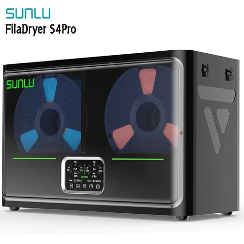 SUNLU 3D Printer Filament Dryer S4 Pro,Dual-Zone Temp Control,up to 85°C,Black