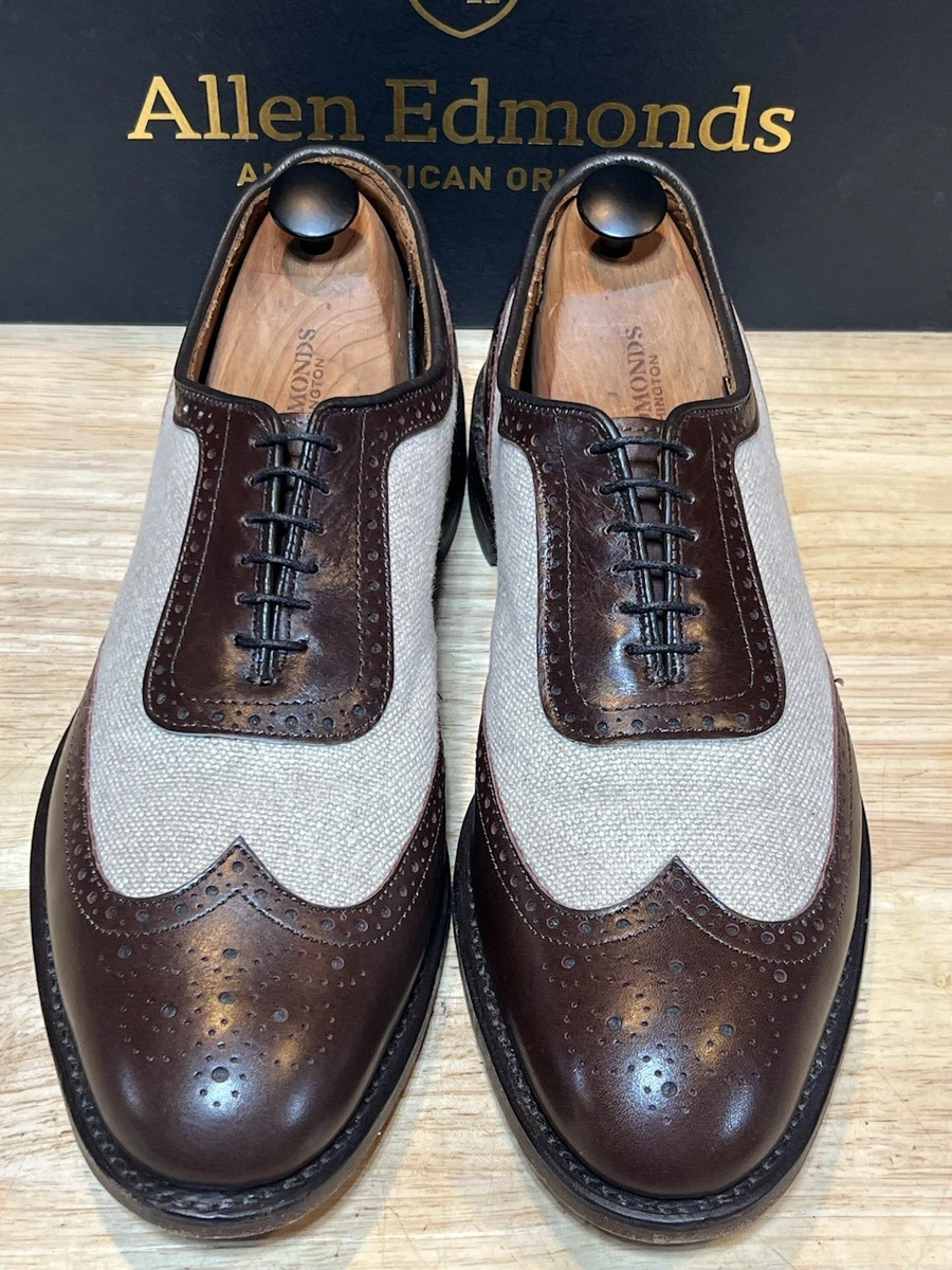 Rare Allen Edmonds Wilbert 2 Tone Black & Brown 8 EUC Tie Up Wilbert - Allen Edmonds - ShoesRX.com main image 3
