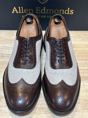 Allen Edmonds Strawfut Men s Spectator Shoes Sz 9D Made In USA  