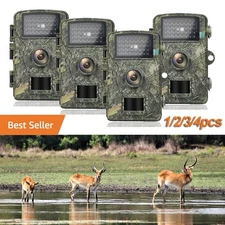 Wildlife Hunting Trail Camera 1440P Full HD Night Vision Motion Waterproof Cam