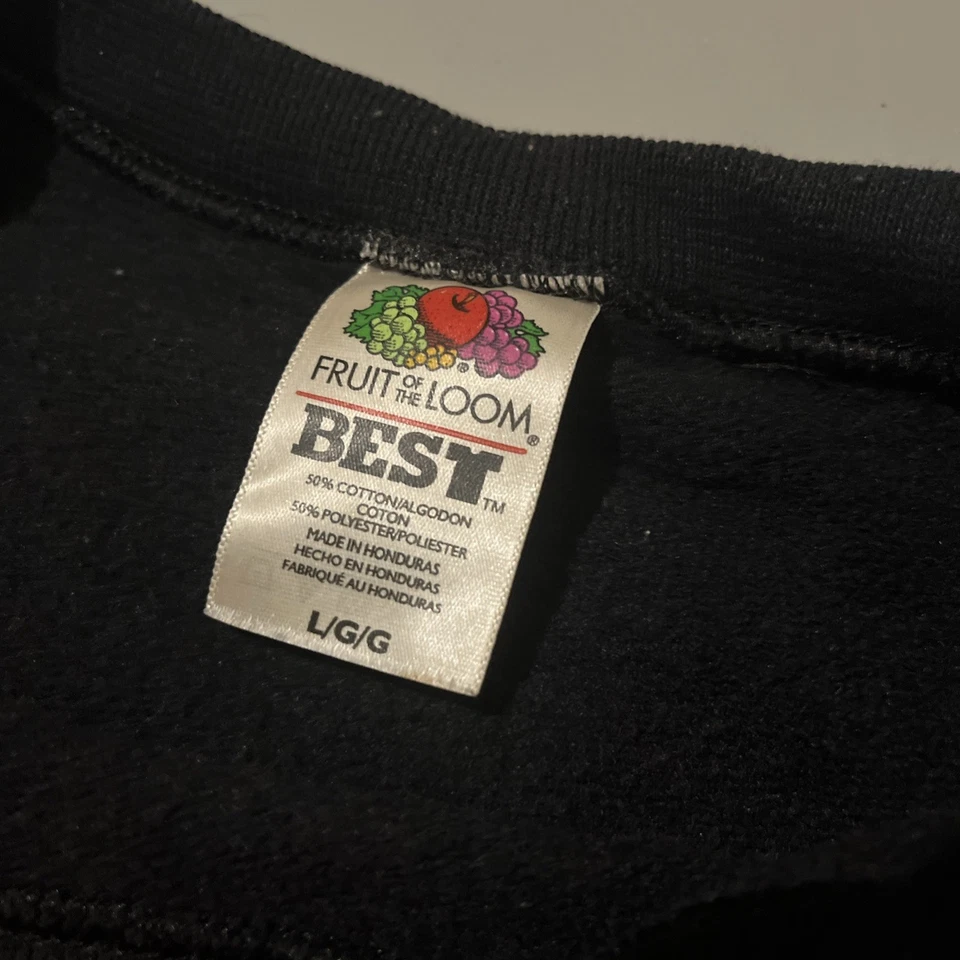 Suéter Fruit of the Loom Vintage Años 90 Ciudad de Nueva York Talla Grande Negro Foto 3 de 4