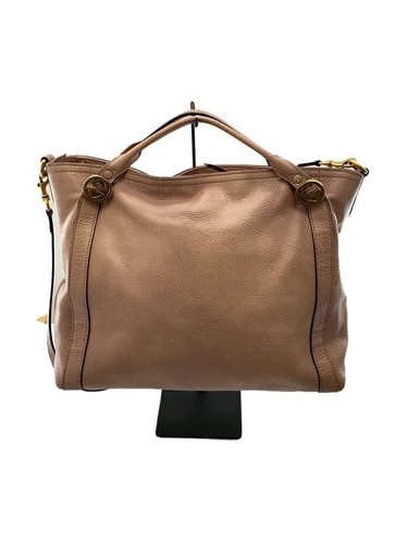 GUCCI handbag Miss GG leather Brown Used