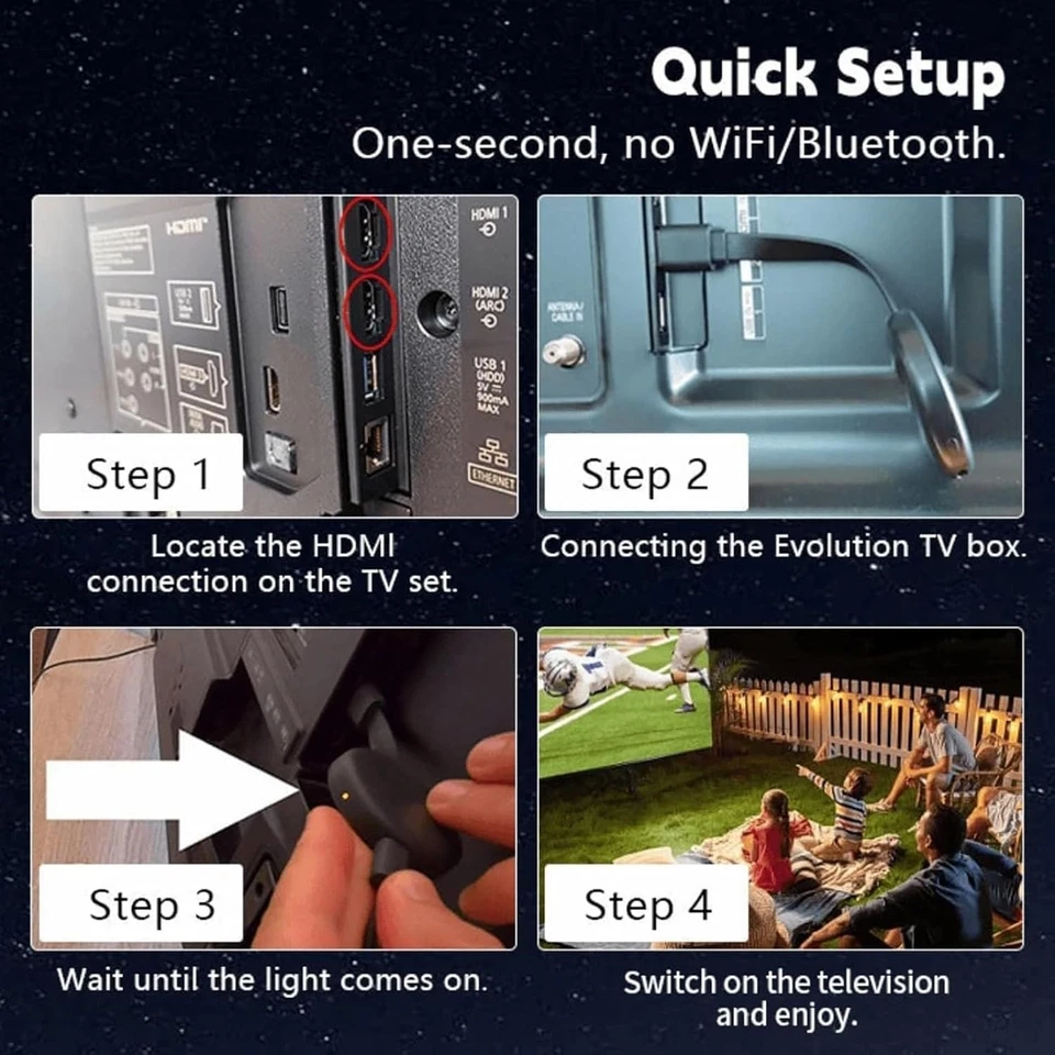 2X For Chromecast Google HDMI Dongle G2 1080P Wifi MiraScreen For TV Android iOS - Image 3 of 4