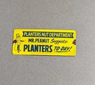 VINTAGE PLANTERS MR PEANUT PORCELAIN SIGN CAR GAS TRUCK MOTORCYCLE OIL