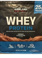 Kirkland Signature Whey Protein Powder Creamy Chocolate 5.4lb