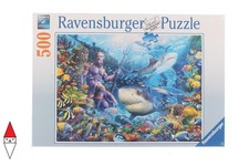 PUZZLE ANIMALI RAVENSBURGER FONDALI MARINI RE DEL MARE 500 PZ