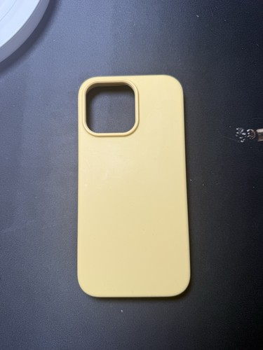 GONEZ Yellow Matte Silicone Fitted Case Skin for iPhone 16 Pro Max