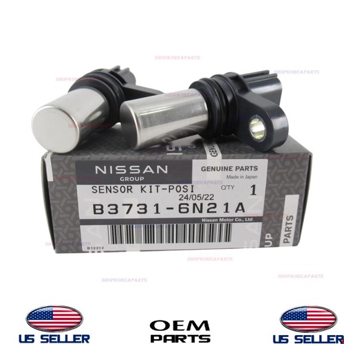 2-Pack Camshaft & Crankshaft Position Sensor Kit – Fits Nissan Altima / Frontier / Sentra 2.5L