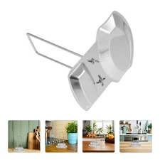 2pcs Cookware Lid Stand Stainless Steel Holder For Pots Pans Cover Spoon Rest