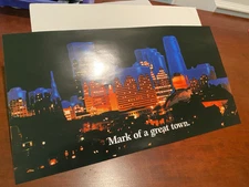 Maker’s Mark Lexington KY Advertising Promotional Poster 13” X 24” KY Blue Wax