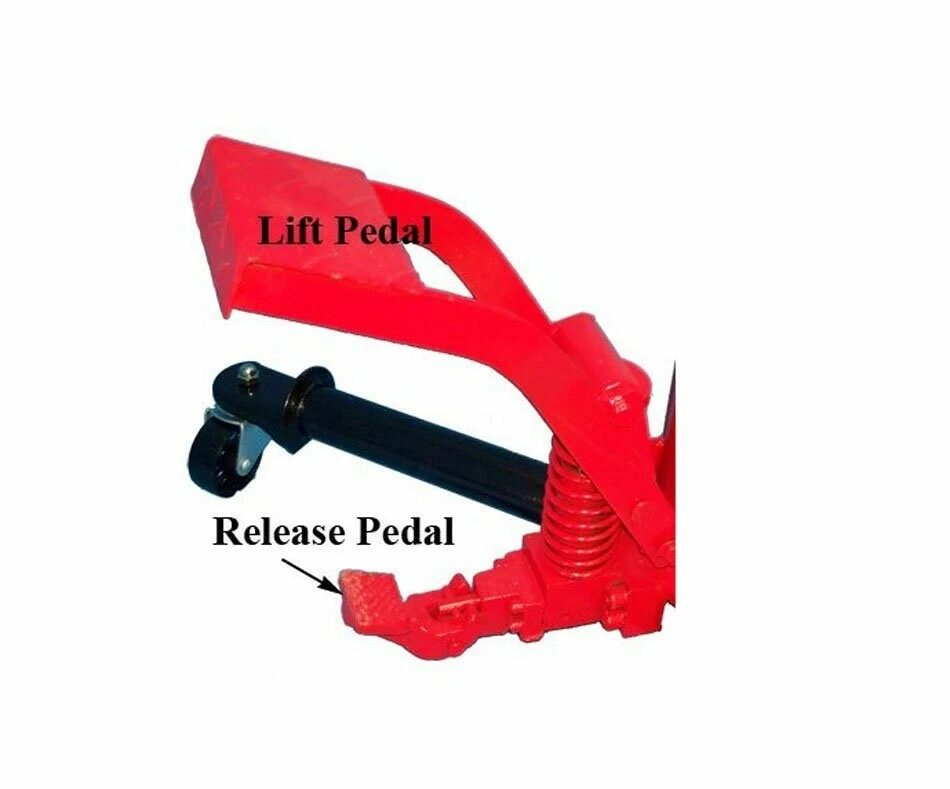 1/2 Ton HD Tall Transmission Jack Hydraulic 1000 lbs 34-5/8"-73-5/8" Lift Range Foto 3 de 4