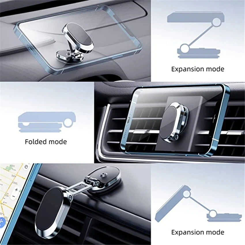 Rotatable Magnetic Car Phone Holder Magnet Smartphone - Image 3 of 4