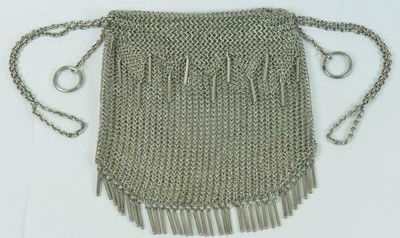 Handtasche Abend Ketten Tasche in 84 er Silber Russland antik Oper