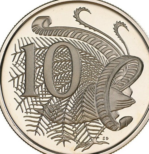 Australia 🇦🇺Coin 10 Cents CIRC Good Cond. F.roll Random Year Lyrebird Animal - 第 1/3 張圖片
