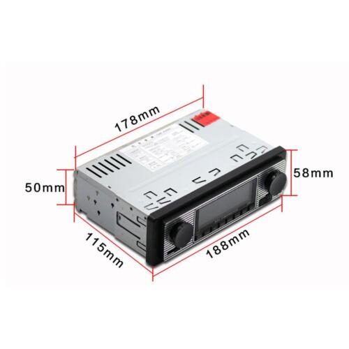 Car Stereo FM Retro Radio Player Bluetooth MP3 USB AUX WAV SD In-Dash w/Remote - Picture 4 of 11