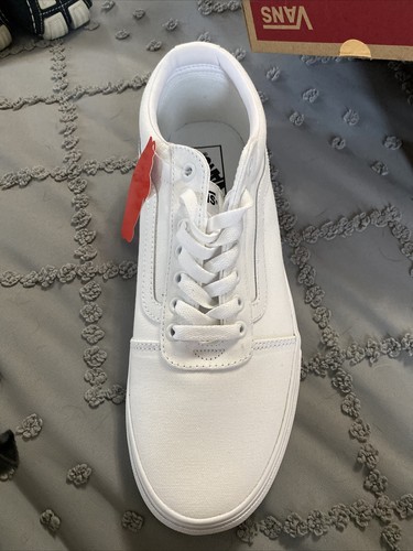Mens WARD VANS CANVAS SNEAKERS White On 