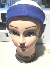 Ear Warmer Revesrible Blue/ Orange Headband Fleece Adults Double Layer