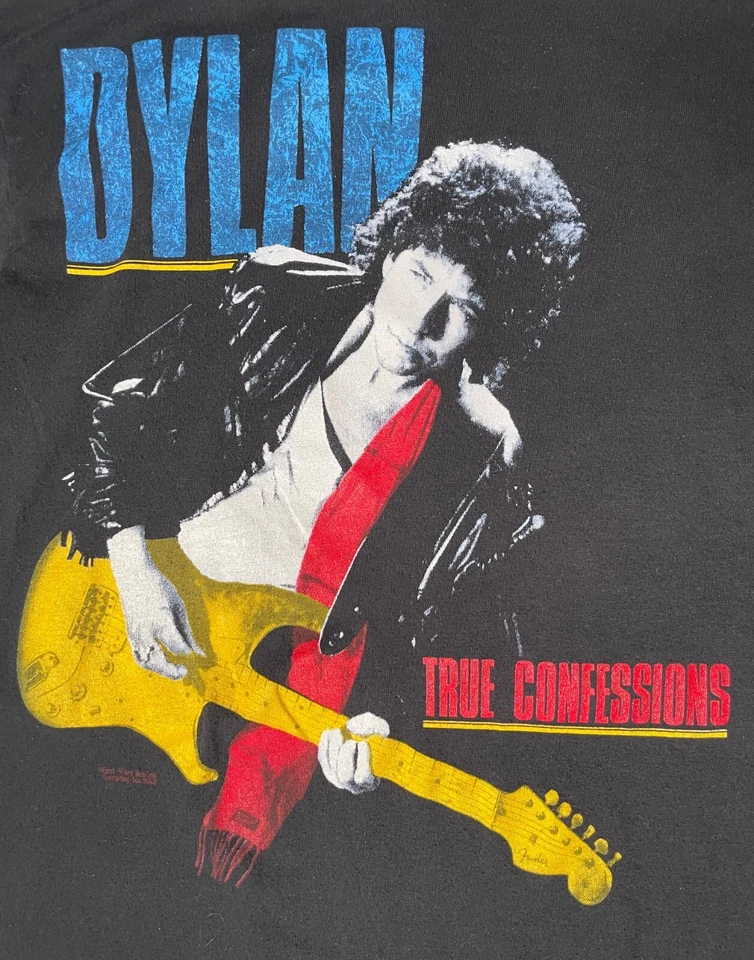 Camisa De Colección Bob Dylan '86 True Confession Tour L Peor Espectáculo Grateful Dead Ever Foto 3 de 4