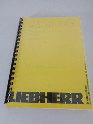 Teilekatalog / Ersatzteilliste Liebherr Turmdrehkran 71 EC Stand 09/1986