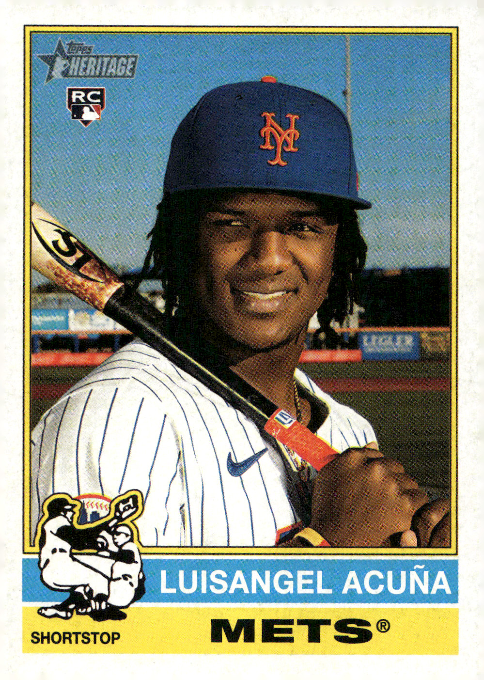 2025 Topps Heritage - Luisangel Acuna #274 (RC) Mets