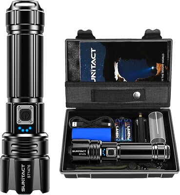 Sunitact Flashlights High Lumens, Rechargeable Flashlight Led 990000 Lumen XH...