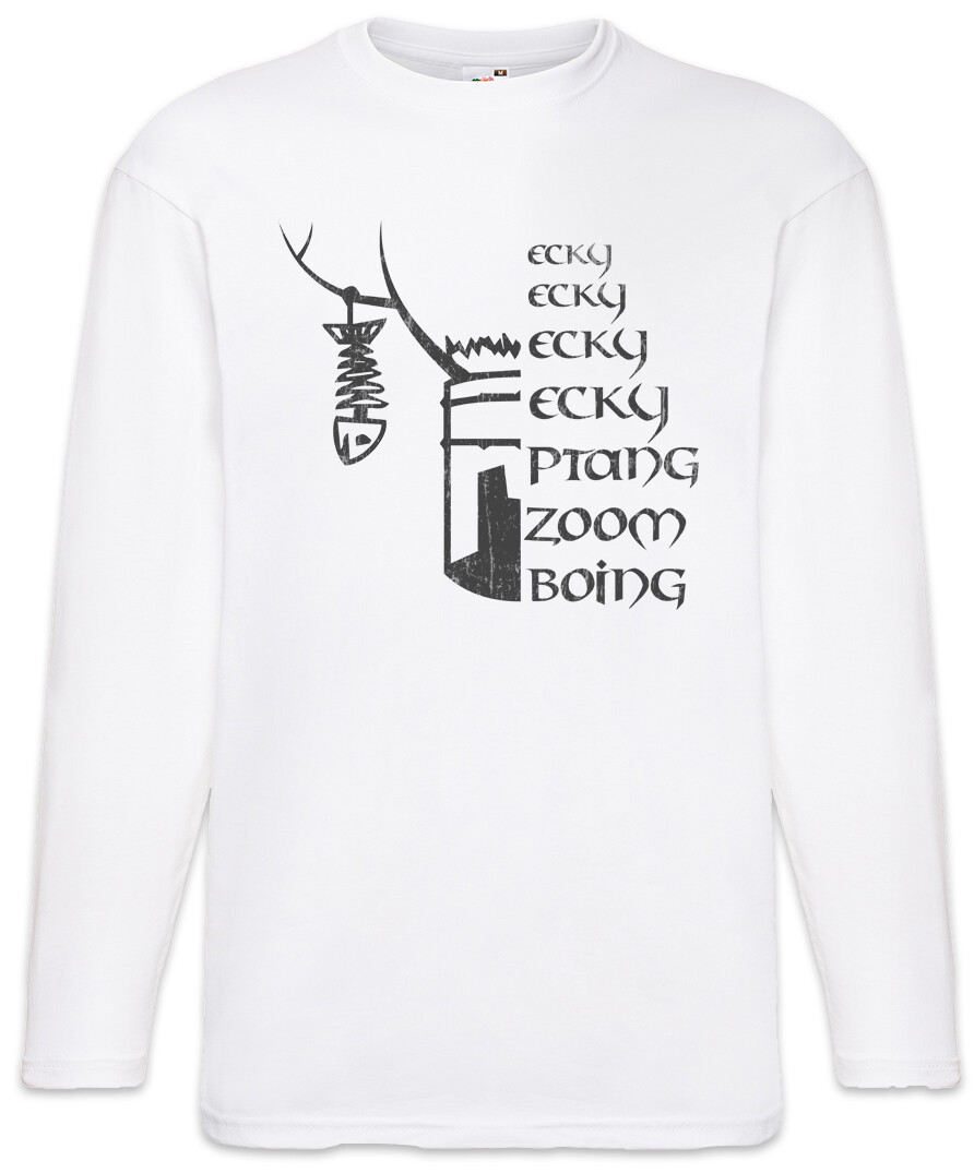 ALTRA T shirt manica lunga Ni Ecky Monty Knights Pitone e chi dice di Ni il santo divertimento