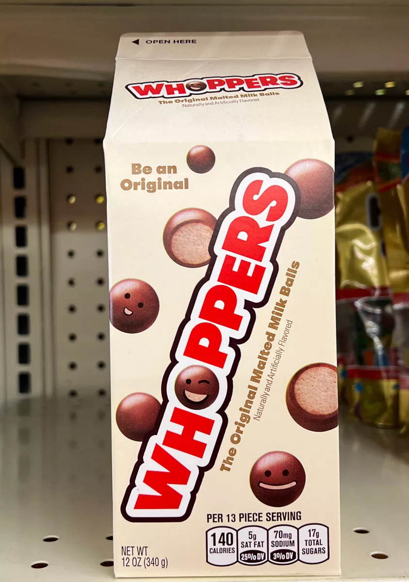 Whoppers Malted Milk Balls Chocolate Candy 12 Oz