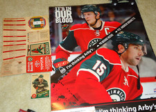 2010, '11, '12 NHL Minnesota Wild Koivu Poster, Matt Cullen Card & Mini-Schedule