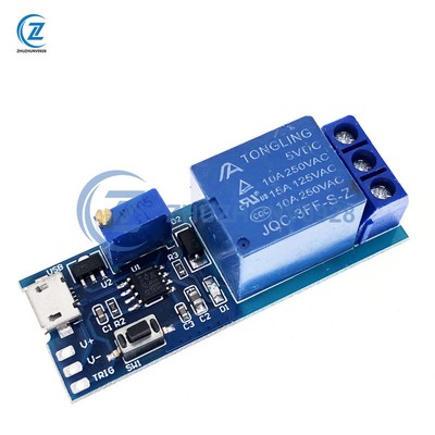 5V-30V Micro USB Power Delay Relay Timer Control Module Trigger Delay Switch