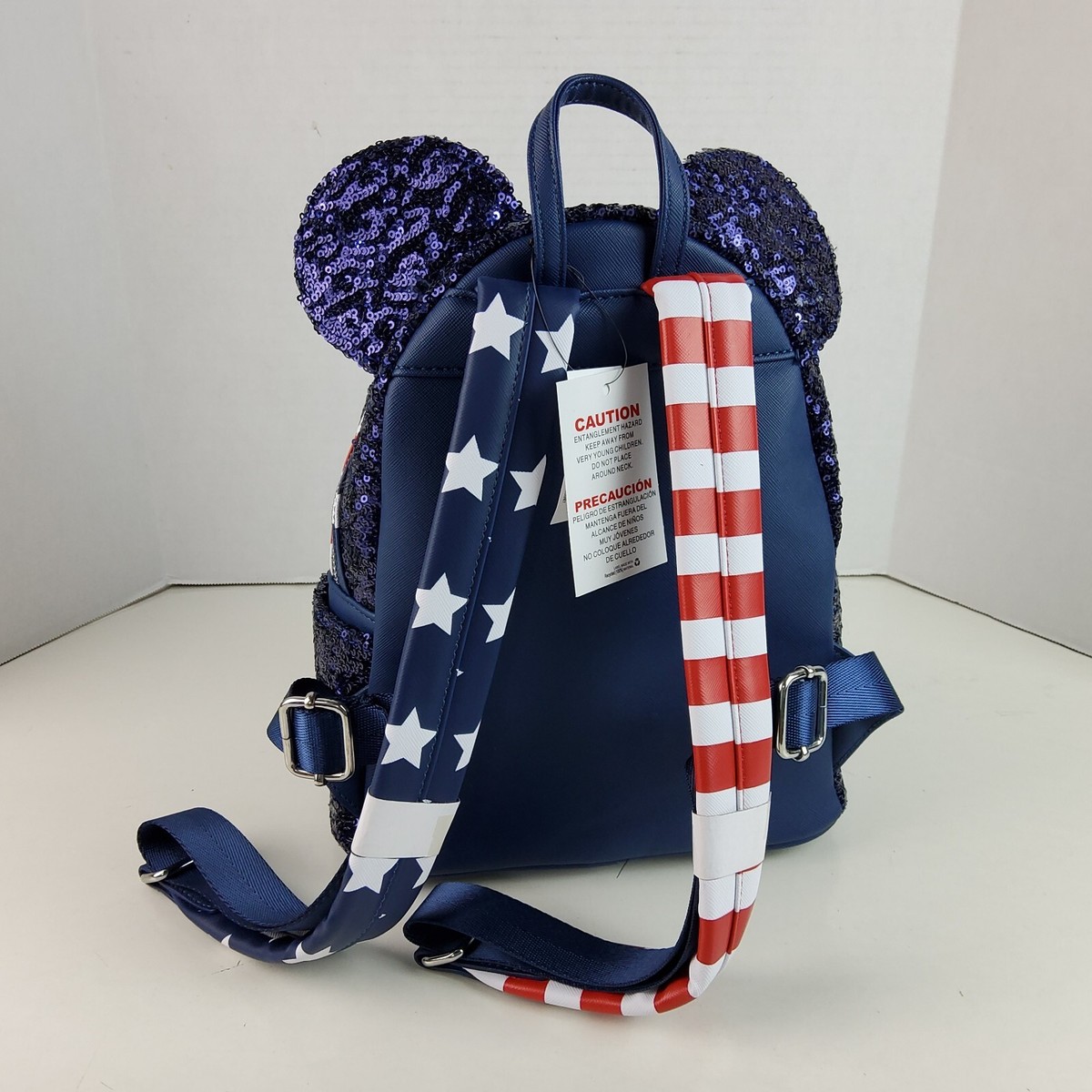 WDW Disney Parks Loungefly Mini Backpack Americana Stars  display picture 1