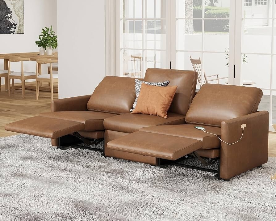Brown Power Recliner Sofa eBay