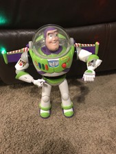 buzz lightyear with andy on foot