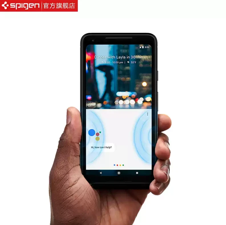 Spigen for Google Pixel 2 Case AirCushion Shockproof Cover - Black - Image 4 of 4