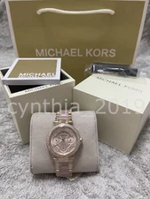 Michael Kors Parker MK6110 Mini Multi-Function Rose Gold & Pink Ladies Watch