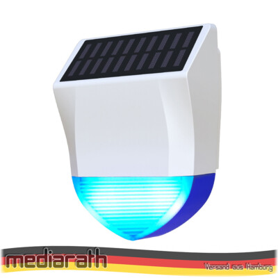 NEO NAS-AB06B ZigBee 3.0 Outdoor Solar Smart Alarm Sirene TUYA IPX5 95 dB