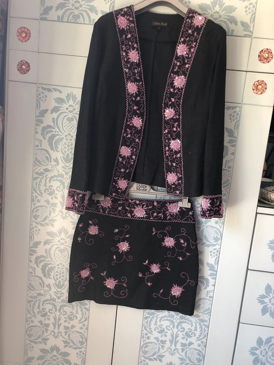 completo elegante donna L Altra Moda lino eBay