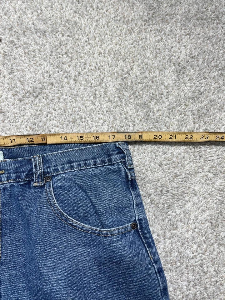 Dukes Mens Jeans 36x29 Straight Mid Wash Basic Plain Regular Work Pants - Image 3 of 4