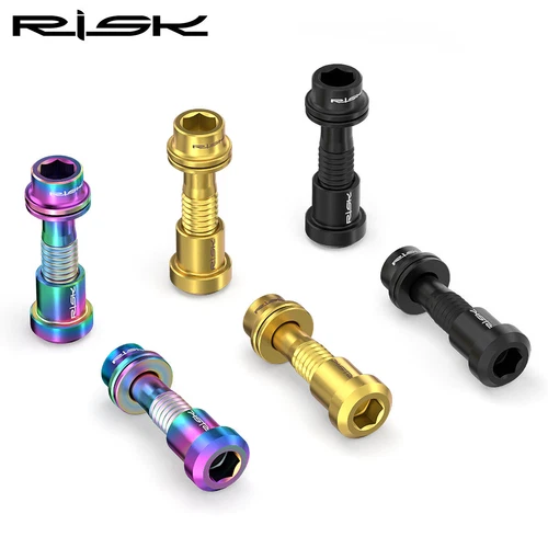 RISIKO Fahrrad Carbon Vorbauschrauben M5x18mm M5x20mm Titan Befestigungsschraube mit Mutter - Bild 4 von 18