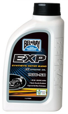 Bel Ray EXP Synthetic Ester Blend 4T Engine Oil 15W50 - 1L. #99130-B1LW