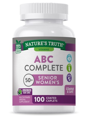 Womens Multivitamin 50 Plus | 100 Caplets | Daily Multi | by Nature's Truth