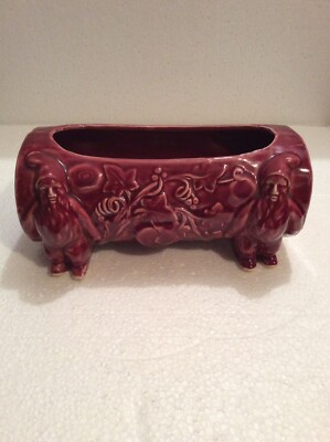 VINTAGE:  UNIQUE USA POTTERY 8'' PLANTER