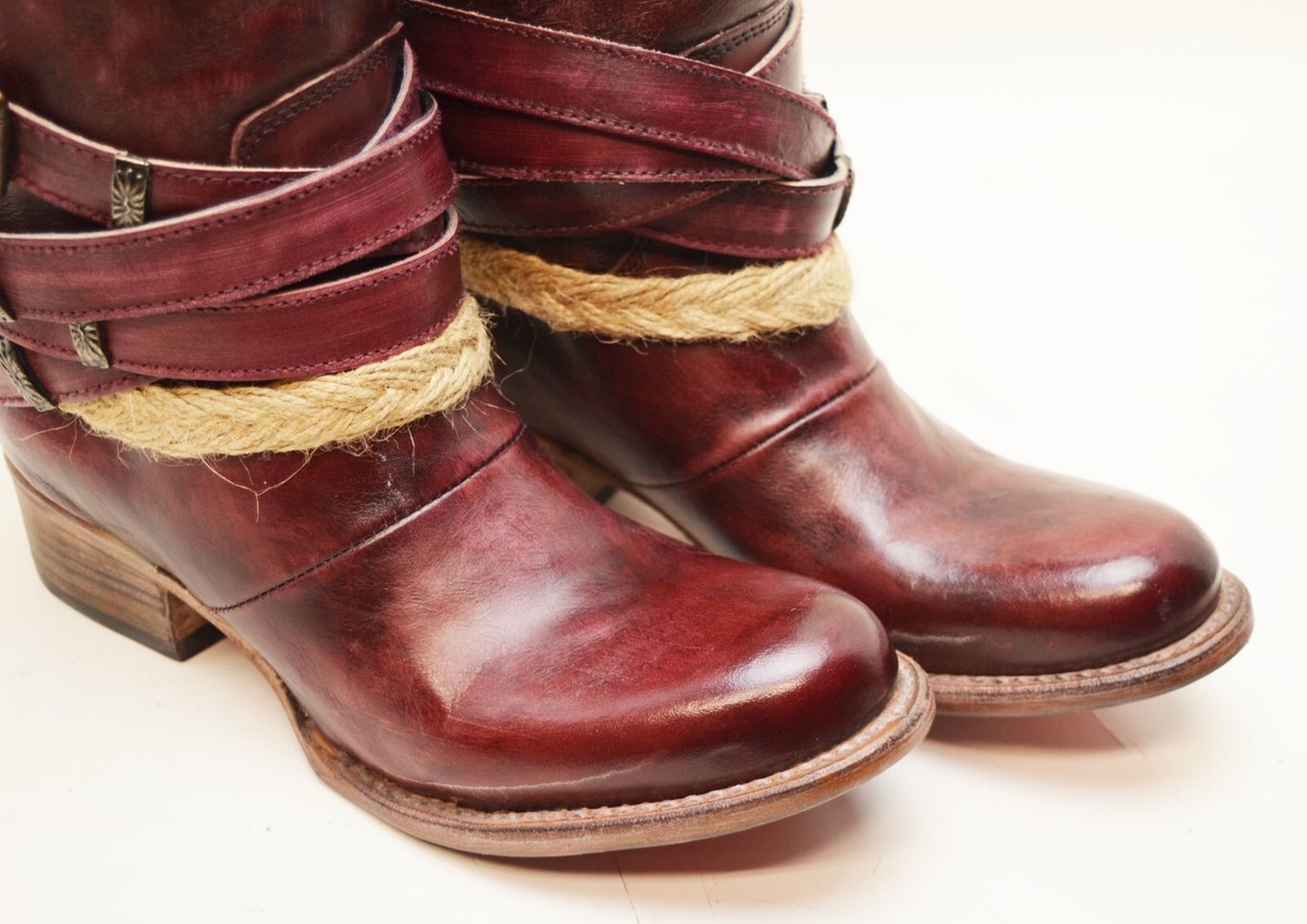 Freebird by Steven FM-DUST Distressed Buckle  Harness Boot FreeBird by Steven FM-Oaks Distressed leather boots Mens Sz  main image 4