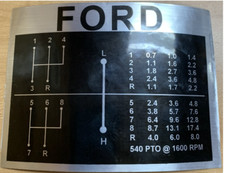 8 Speed Transmission Shift Pattern Decal Fits Ford 2000 3000 4000 5000 More