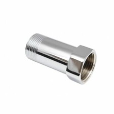 Chrome Water Tap Extension 3/4" Length 60mm BSP Thread Coupler Connector Adaptor