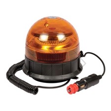 LAMPEGGIANTE GIROFARO 12v 24v 45 LED DOPPIA FUNZIONE BASE MAGNETICA TRATTORE