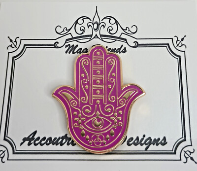 Needle Minder Magnet Hamsa Hand Black Purple Accoutrement Designs